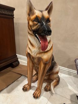 German Shepherd Statue