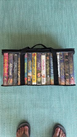 Disney VHS Movie Collection – 13 Tapes with Storage Carrying Case