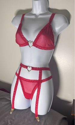 Sheer 3pc - bra/panty/garter