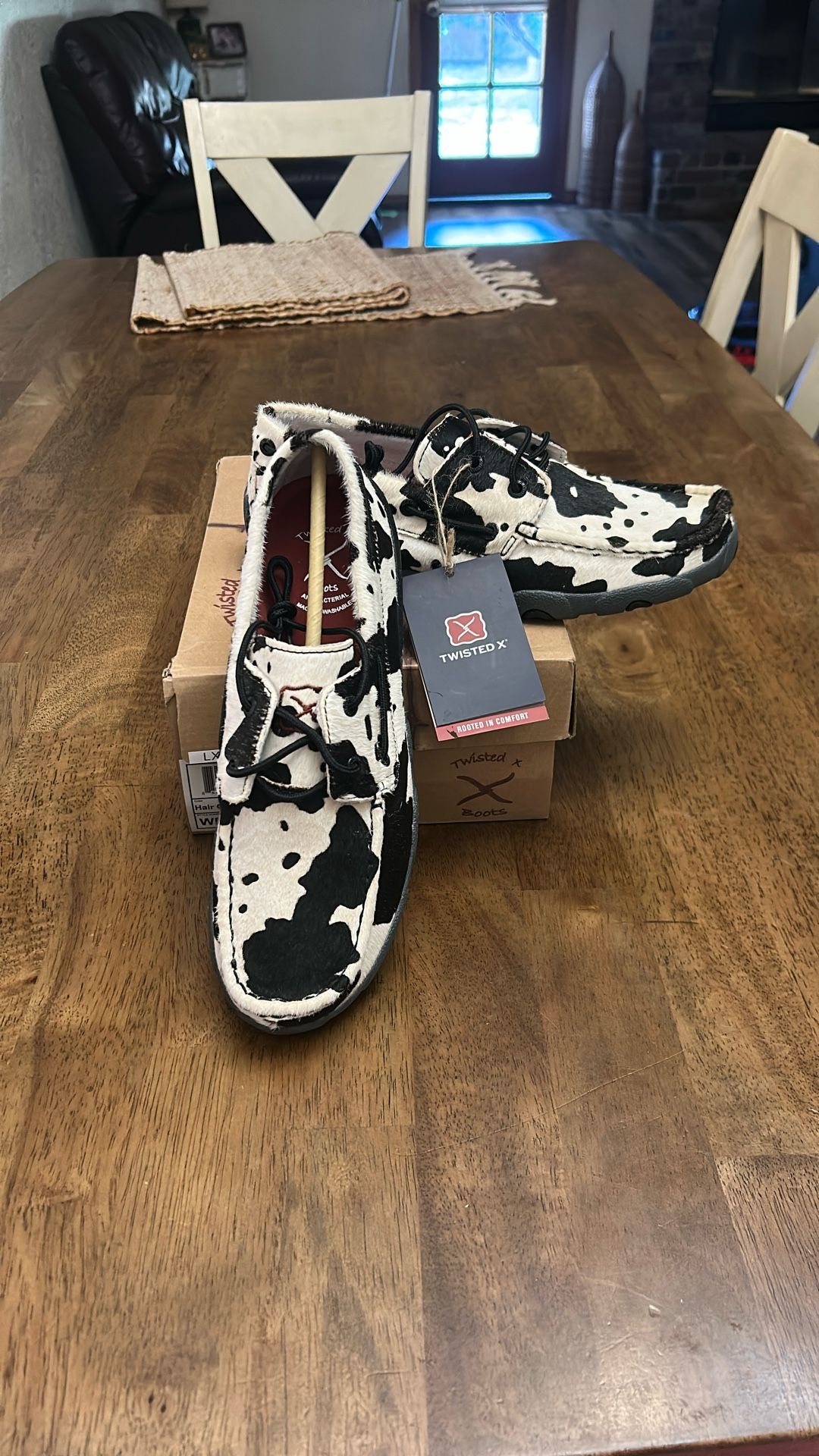 Hair on Hide Twisted X Loafers