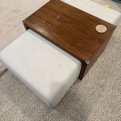 White Fabric Sofa With Chaise And Pillows 