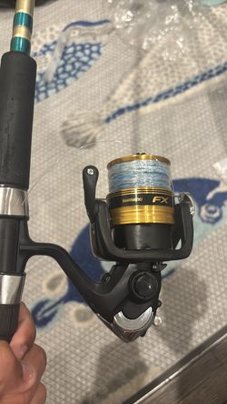 Shimano reel and bass pro rod
