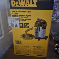 Dewalt Stainless Steele 8 Gallon Shop-vac