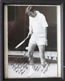 Tennis player and coach Vic Braden signed photography autographed collectible