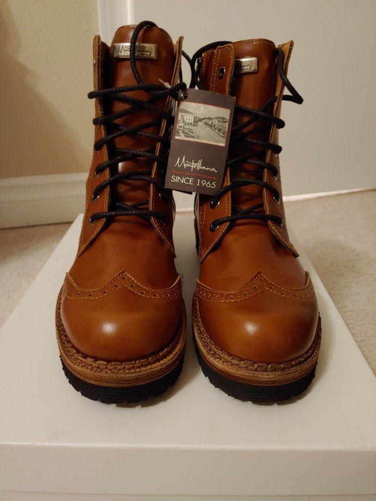 Montelliana Men's Leather Italian Boots
