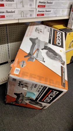 RIDGID 12 IN. DUAL BEVEL MITER SAW 0° TO 48° LEFT AND RIGHT BEVEL LED CUT - LINE INDICATION AND WORKLIGHT