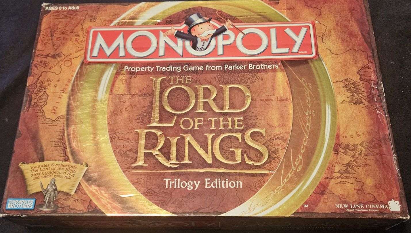 Lord Of The Rings Monopoly (Trilogy Edition) Ring Included