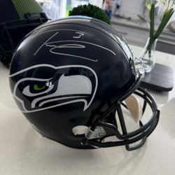 Russel Wilson Autographed Full Size Helmet