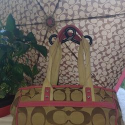 Coach  Signature CanvasTote Bag 11951