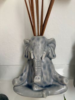 Elephant Yoga Posed Insense Holder