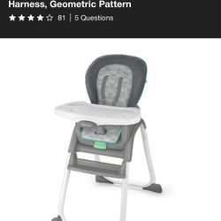 $30 Highchair Ingenuity 6-in-1 High Chair (2 Trays