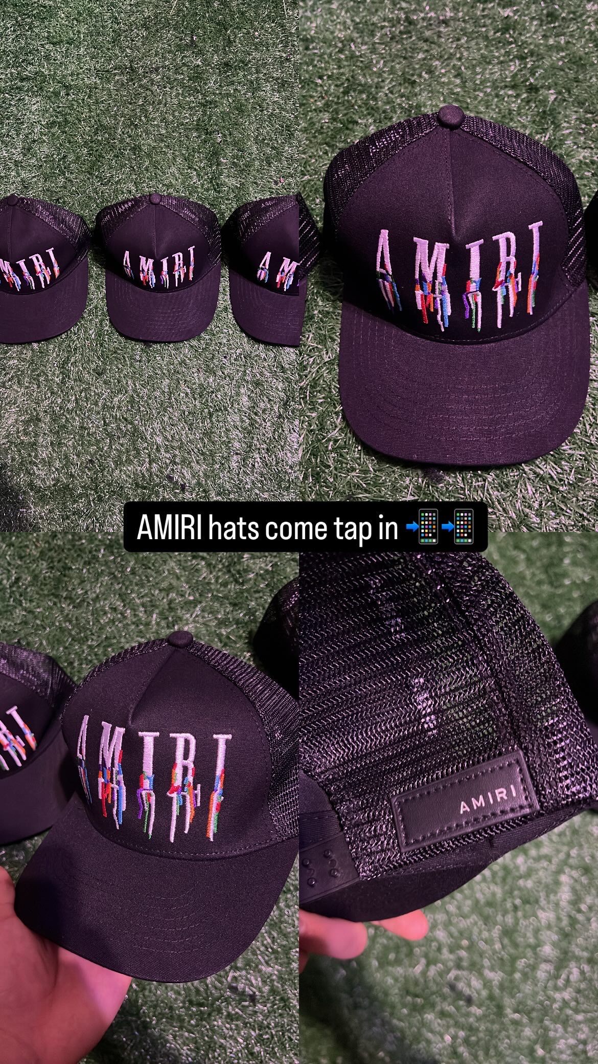 AMIRI Hats Paint Drip