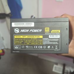 600W Power Supply 80 Plus Gold High Power