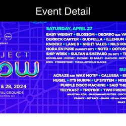 2024 Project Glow festival DC tickets 