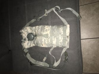 Digital camo military issued camelback.