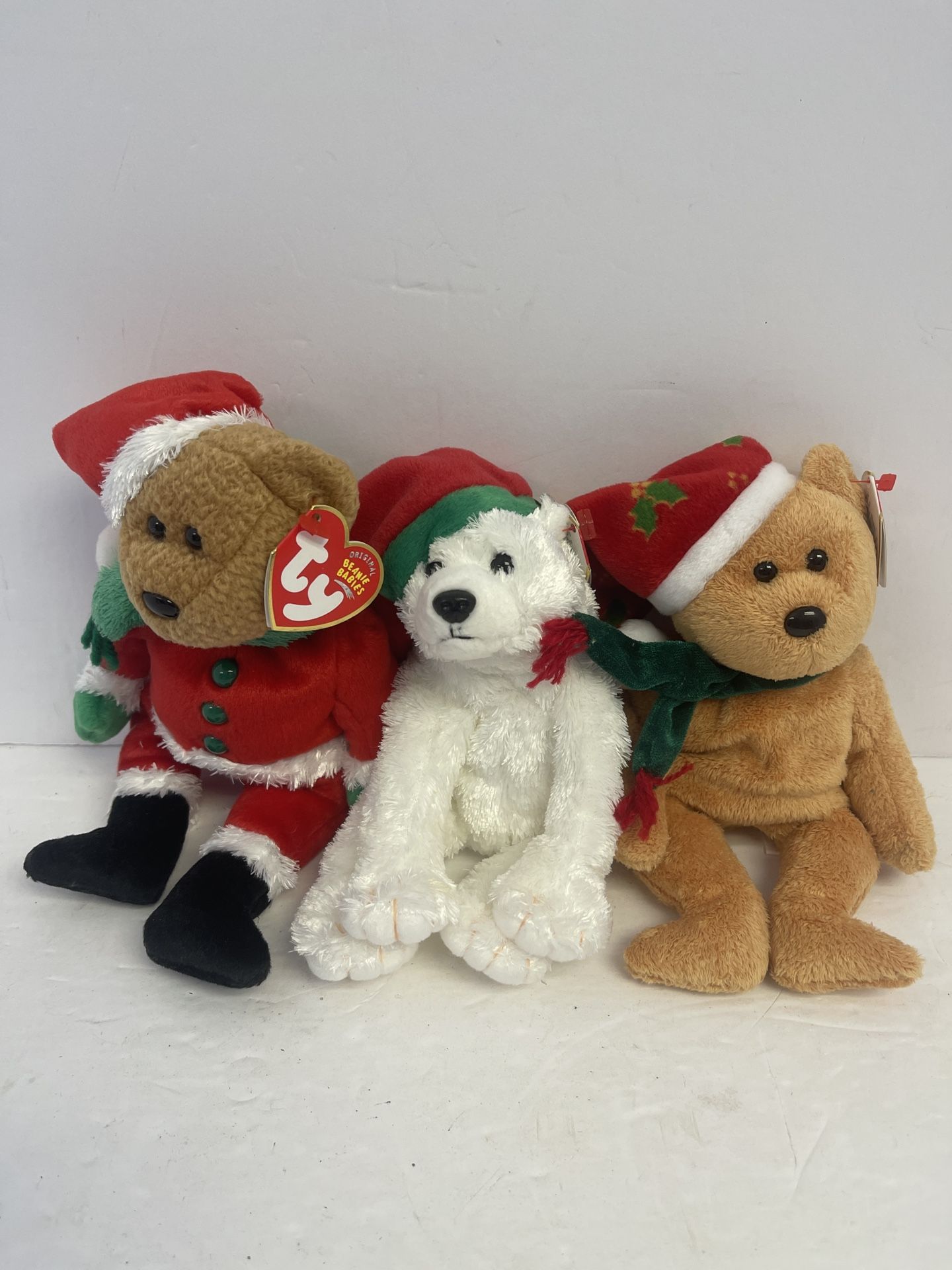 TY Beanie Babies Kringle (original) Snowdrift Holiday Teddy (10yrs) - 818