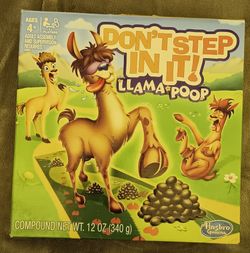 Don't Step In It LLAMA POOP Game - Hasbro - BRAND NEW SEALED - Rare Discontinued Edition - Family Party Game