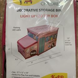 Kids storage bin