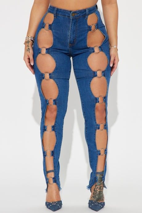 Setting The Pace O Ring Stretch Skinny Jeans