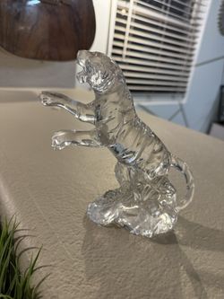 Princess House Lead Crystal 'Wonders Of The Wild Tiger' Figurine