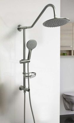 RETROFIT RAIN SHOWER SYSTEM , ADJUSTABLE HANDSHOWER