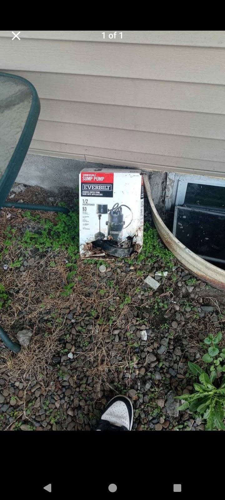 Sumpump 1/2 Hp