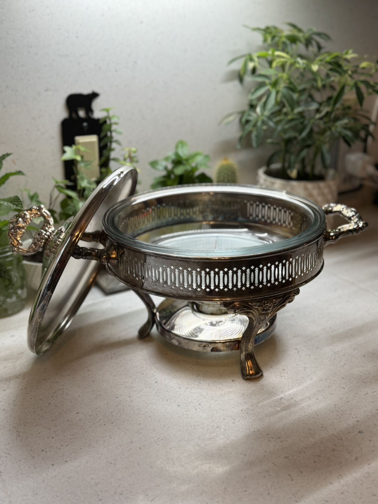 ONEIDA Tall Food Warmer w/ Glass Liner