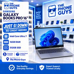 Samsung - Galaxy Book5 PRO 16" Touch Screen Laptop- $1 Down Payment Plan Available