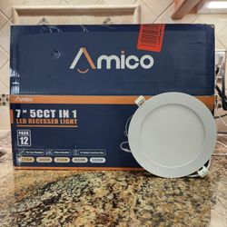 Amico 7" LED Recessed Lights