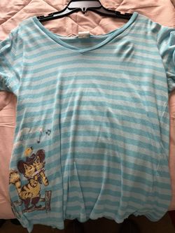 Blue striped shirt