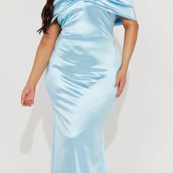 Satin Maxi Gown ! Size 1X