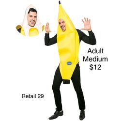 Adult banana costume medium