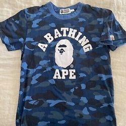 Men’s A Bathing Ape Blue Camo T-shirt 