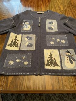 Blue Holiday Sweater