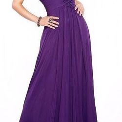 Dress purple with Swarovski