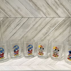 Walt Disney World Celebration McDonalds 2000 Mickey Mouse - 6 Glasses