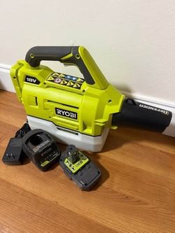 RYOBI ONE+ 18V Cordless Battery Fogger/Mister w/ 2.0 Ah Battery and Charger NEW