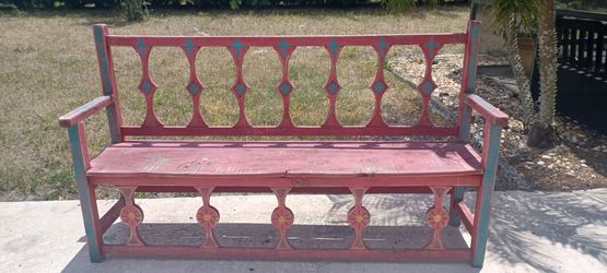 Antique Solid Wood Bench (Project Piece)