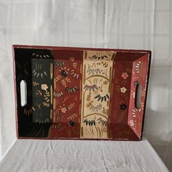 Decorative serving tray