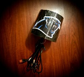 Carolina Panthers-"Fanatic"Team Lamp 4 Home/office*business*mancave*gifts/anniversaries & more*Brand New
