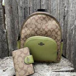 Coach Court Backpack + Wallet 
