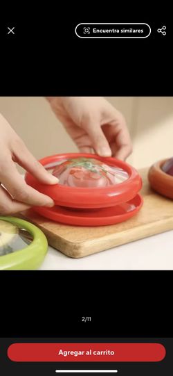 Recipientes de silicona para frutas y verduras para refrigerador, soporte reutilizable para almacenamiento de alimentos, vainas elásticas frescas para