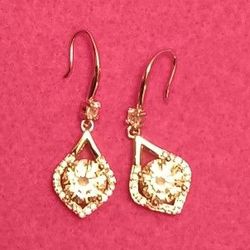 2 Carat Moissanite Earrings 