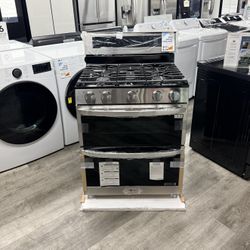 🔥LG STAINLESS STEEL DOUBLE OVEN GAS RANGE WITH AIR FRY🔥