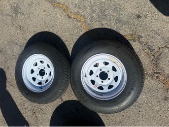 Trailer wheels and tires