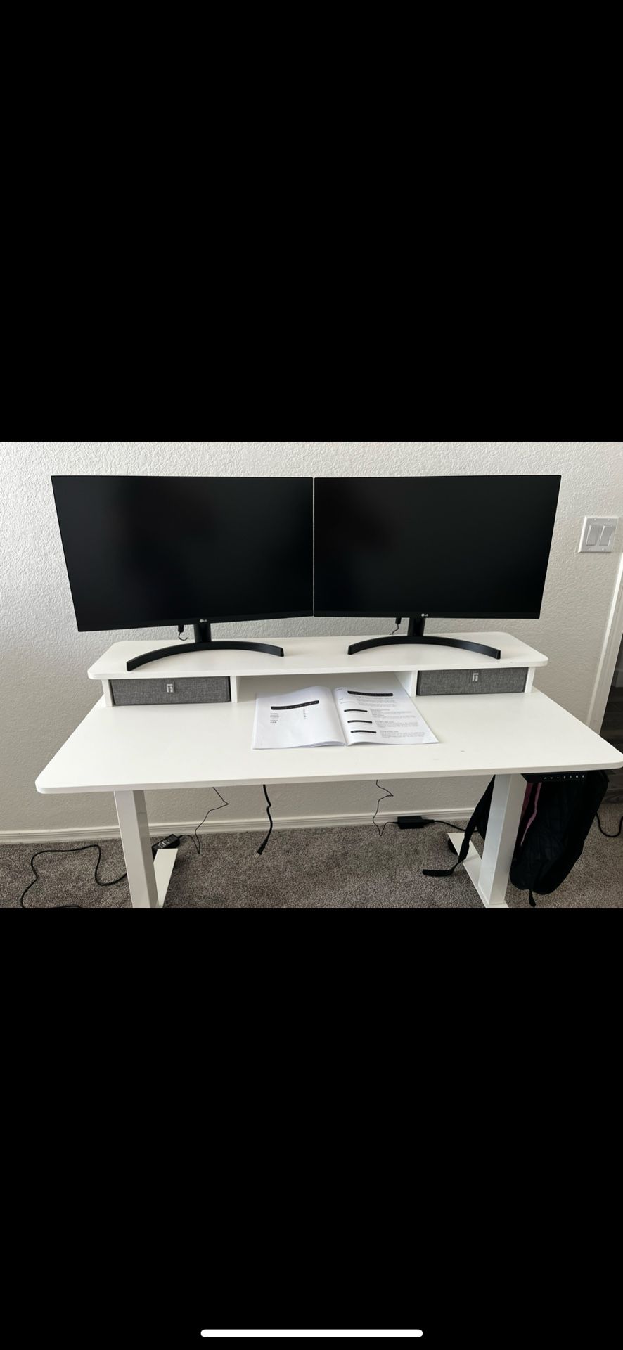 Two LG monitors