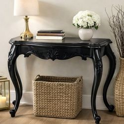 Antique Style Black Console Table