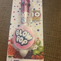 Blow Pop Sweet Scented 10 Color Pen