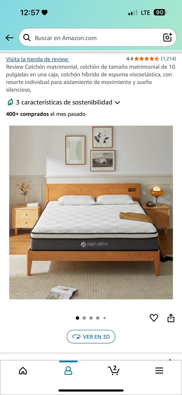 Colcho matrimonial, Double mattress