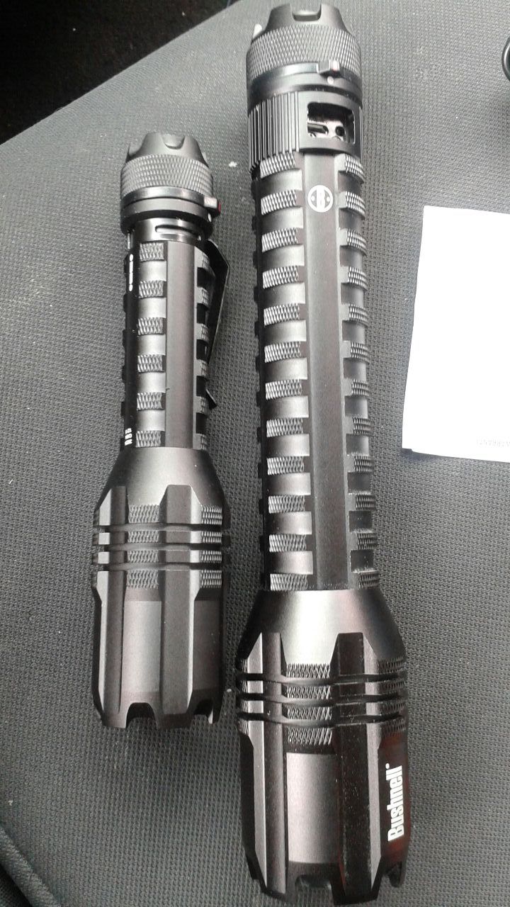 Bushnell Pro 1300 lumen and 600 lumen tactical flashlights